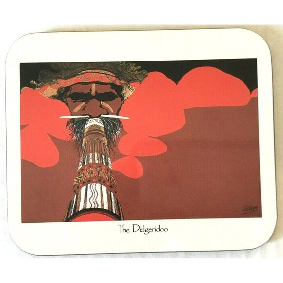 VTG Jason Designer Collection Coasters Set Of 6 Australian Indigenous Art Lined - Picture 10 of 11